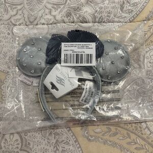 Disney Silver Minnie Mouse Ears Headband- DCL